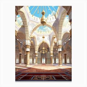Sleymaniye Mosque Pixel Art 4 Canvas Print