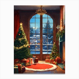 Christmas Scene Canvas Print