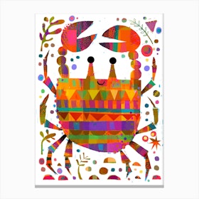 Happy Crab Canvas Print