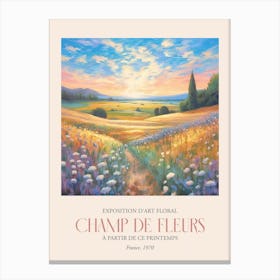Champ De Fleurs, Floral Art Exhibition 40 Canvas Print