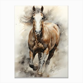 Silent Hooves The Quiet Strength Of The Horse Canvas Print