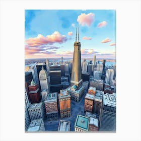 Cityscape Dreams Canvas Print