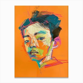 Portrait Of A Boy Canvas Print