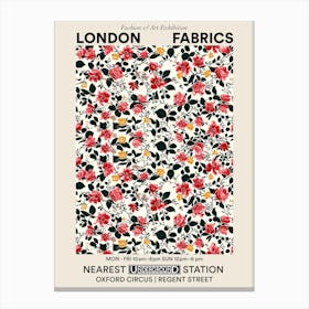 Poster Floral Oasis London Fabrics Floral Pattern 2 Canvas Print