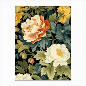 Peonies Wallpaper 1 Canvas Print