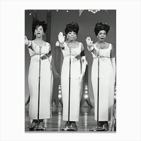 The Supremes Singing In Concert Canvas Print