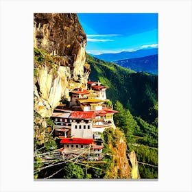 Tigers Nest (Taktsang Goemba), Paro Valley, Bhutan Canvas Print