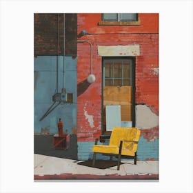 Yellow Chair Canvas Print