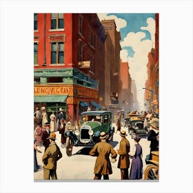 New York City Street Scene 25 Canvas Print