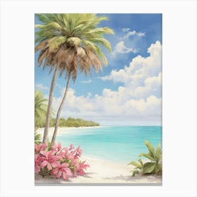 Cayo Santa Maria Cuba Soft Colors Tropical Destination Canvas Print