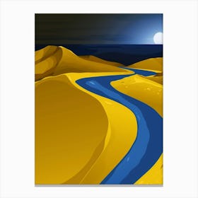 River In The Desert Canvas Print