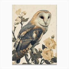 Australian Masked Owl Painting 4 Canvas Print