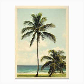 Bathsheba Beach Barbados Vintage Canvas Print