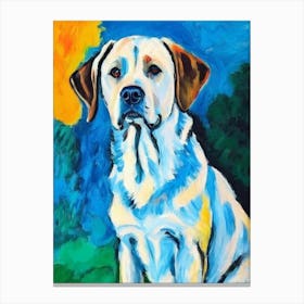 Labrador 3 Fauvist Style dog Canvas Print