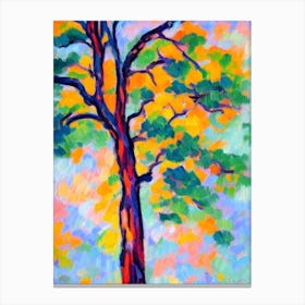 Montezuma Cypress tree Abstract Block Colour Canvas Print