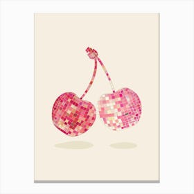 Cherry Mosaic Canvas Print