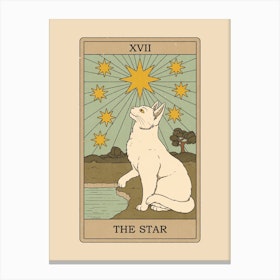 The Star   Cats Tarot Canvas Print