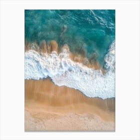 Aerial View Of A Beach 150 Canvas Print