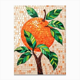 Orange Tree Mosaic 2 Canvas Print