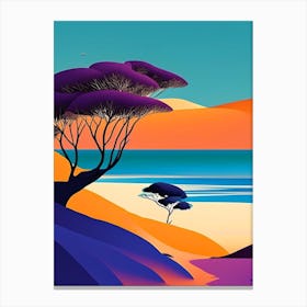 Lençóis Maranhenses National Park Brazil Pop Matisse Canvas Print