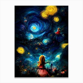 Alice Starry Night 2 Canvas Print