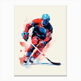 Ice Hockey Player In Action 2 Canvas Print