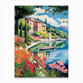Lake Como Italy Vintage 2 Canvas Print