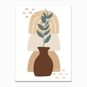 Plant In A Vase Canvas Print