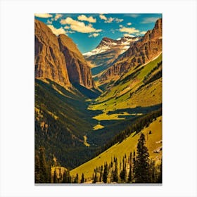 Rocky Mountain National Park United States Of America Vintage Poster Canvas Print