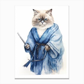 Birman Cat As A Jedi 4 Canvas Print