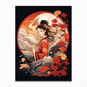 The Year Of The Dragon Illustration 6 Canvas Print