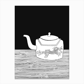 Dragon Teapot Canvas Print