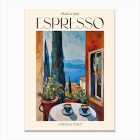 Verona Espresso Made In Italy 3 Poster Canvas Print