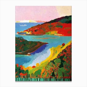 Arcipelago Di La Maddalena National Park 1 Italy Abstract Colourful Canvas Print