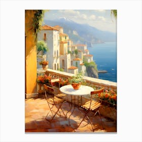 Mediterranean Balcony Canvas Print