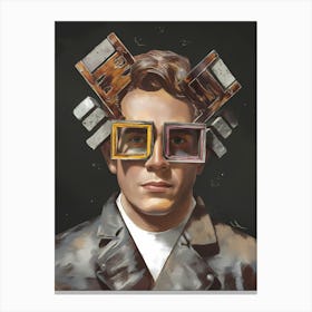 Man With Glasses 1 Canvas Print