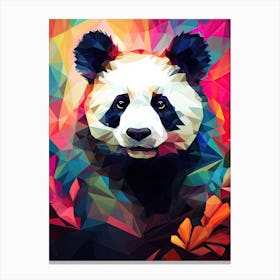 Panda Art In Cubistic Style 2 Canvas Print