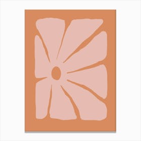 Peach Flower Canvas Print