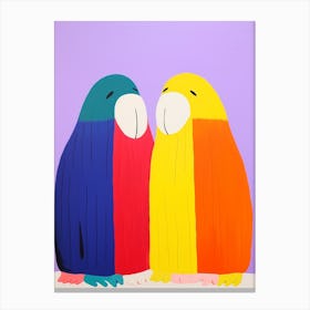 Colourful Kids Animal Art Walrus 2 Canvas Print