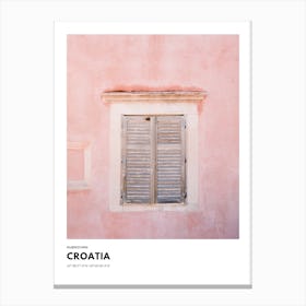 Coordinates Poster Dubrovnik Croatia 2 Canvas Print