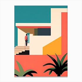 Costa Del Sol, Spain, Bold Outlines 2 Canvas Print
