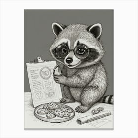 Raccoon 8 Canvas Print