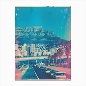 Cape Town Retro Polaroid Inspired 1 Canvas Print