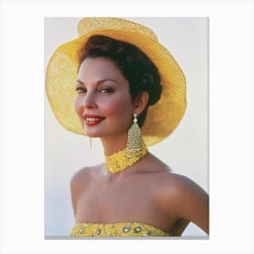 Ashley Judd Retro Collage Movies Canvas Print