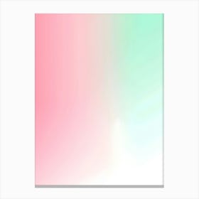 Pastel Pink And Green Background Canvas Print