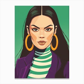 Illustration Of A Woman 18 Canvas Print