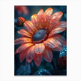 Flower In The Rain 5 Canvas Print