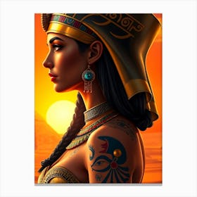 Egyptian Cleopatra Portrait Canvas Print