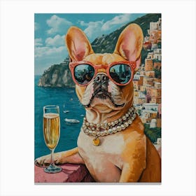 Frenchies Drink 13 Canvas Print