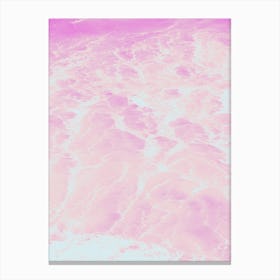 Pink Mint Waves Canvas Print